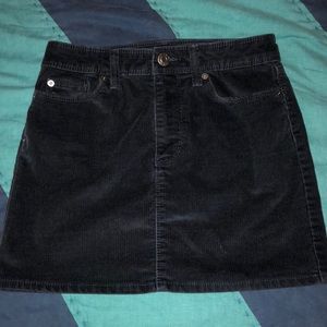Navy Gap Corduroy Skirt Sz 0